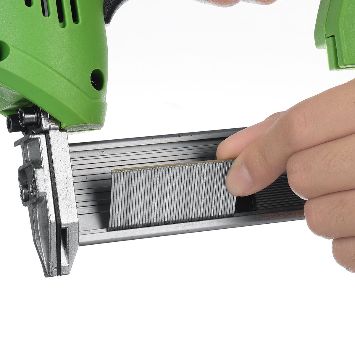 220V-Electric-Brad-Nail-U-Type-Staple-Dual-Use-Staple-Woodworking-Tools-Green-1683431