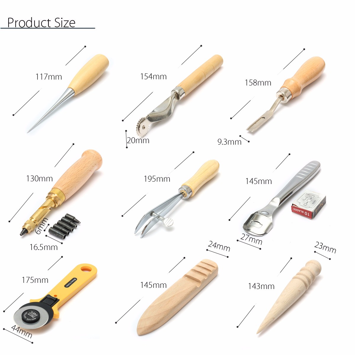 24pcs-Leather-Craft-Punch-Tools-Kit-Hand-Sewing-Stitching-Carving-Work-Saddle-Groover-1104764