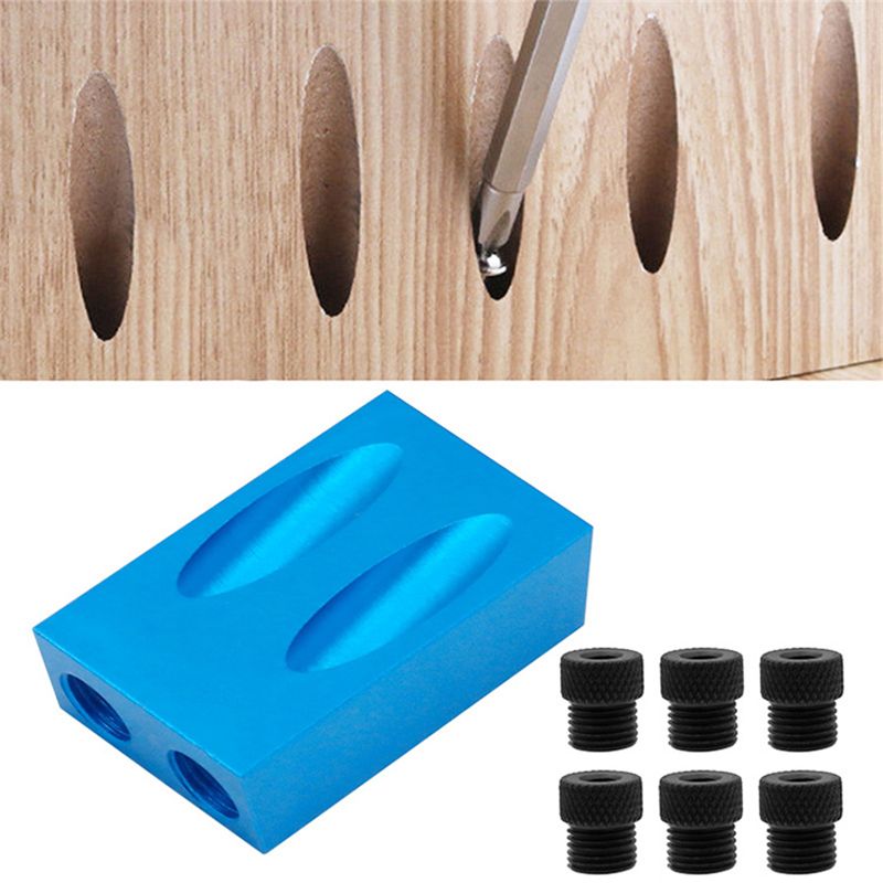 28PCS-Woodworking-Dowel-Hole-Locator-15deg-Angle-Hand-Drill-Guide-Positioner-Puncher-1646121