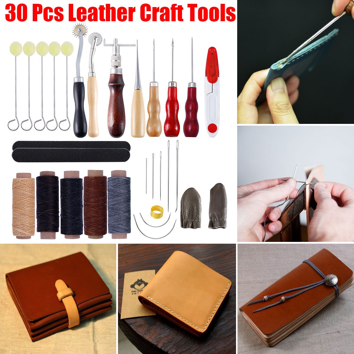 30Pcs-Leather-Craft-Punch-Tools-Kit-Stitching-Carving-Working-Sewing-Saddle-Groover-1631676