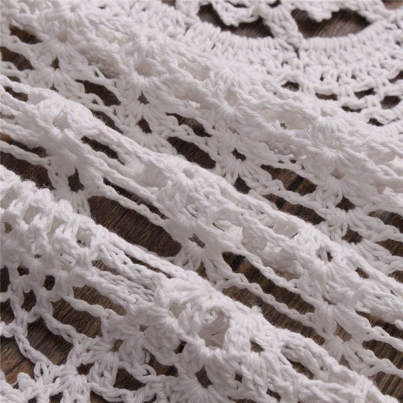 32-Hand-Crochet-Round-Tablecloth-Runner-Topper-Restaurant-Decoration-Victorian-White-Cotton-1633268