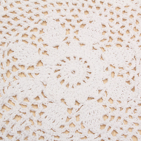 37cm-Round-White-Pure-Cotton-Yarn-Hand-Crochet-Lace-Doily-Placemat-Tablecloth-Decor-1086203
