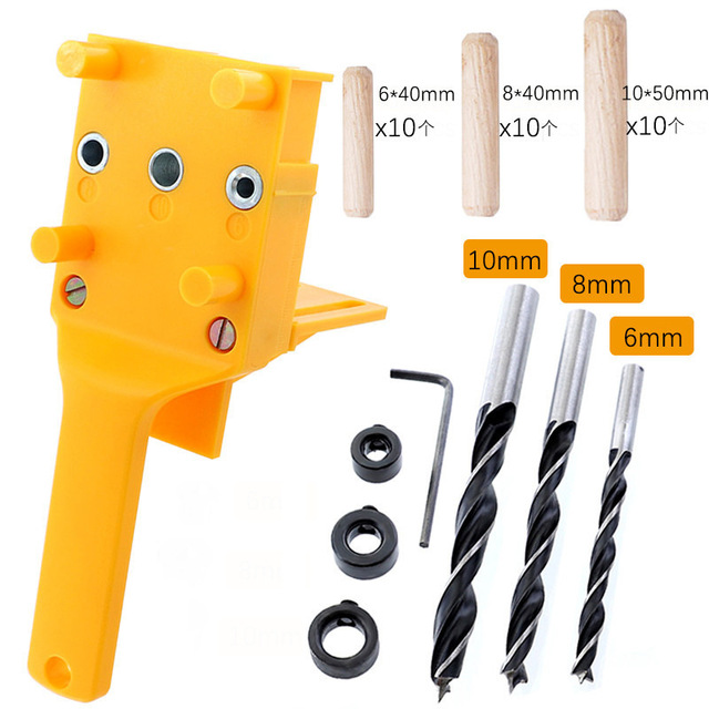 41Pcs-Quick-Wood-Doweling-Jig-ABS-Plastic-Handheld-Pocket-Hole-Jig-System-6810mm-Drill-Bit-Hole-Punc-1752157