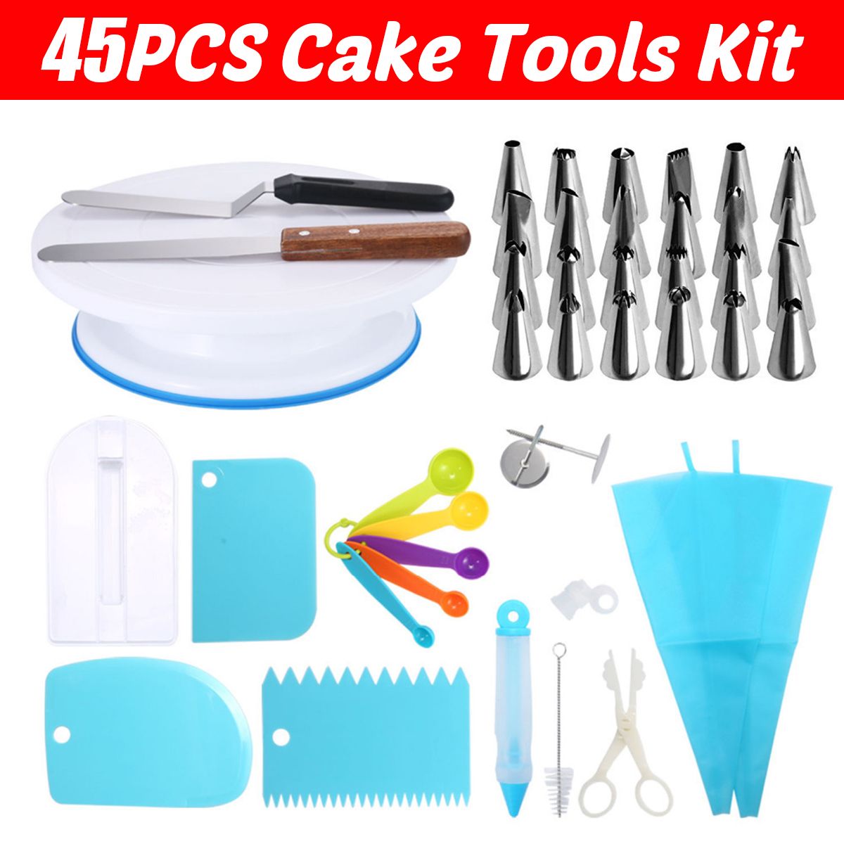 45PcsSet-Cake-Turntable-Rotating-Rack-Knife-Pastry-Nozzle-Decor-DIY-Baking-Tool-1718388