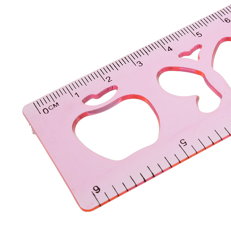 4Pcs-Candy-Color-Cute-Art-Graphics-Symbols-Drawing-Template-Ruler-15CM-1358898