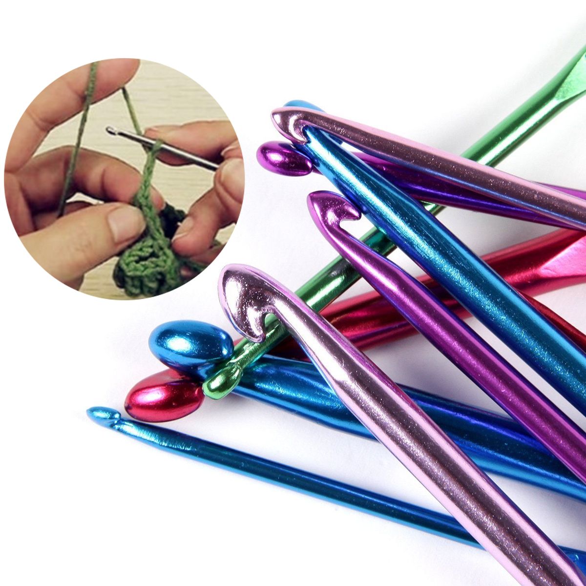 50pcs-Aluminum-Crochet-Hooks-Kit-Weave-Yarn-Knitting-Needles-Sewing-Tools-Case-1138132