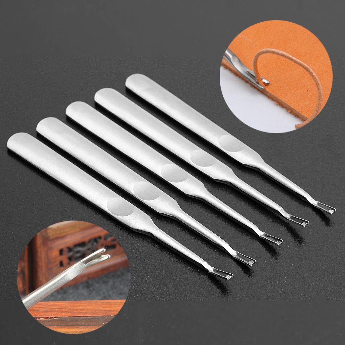 5Pcs-V-Shaped-Hand-Working-Leather-Groover-Edge-Beveler-Skiving-Craft-DIY-Tool-1122707