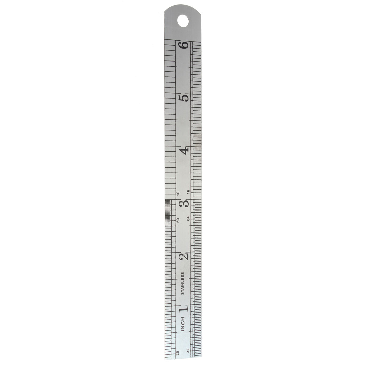 5pcs--15cm-Double-Side-Stainless-Steel-Measuring-Straight-Ruler-Metric-Silver-1039495