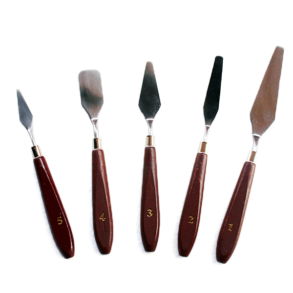 5pcs-Wooden-Painting-Handle-Paint-Pallette-Knives-Spatula-Stainless-Steel-Blade-989798
