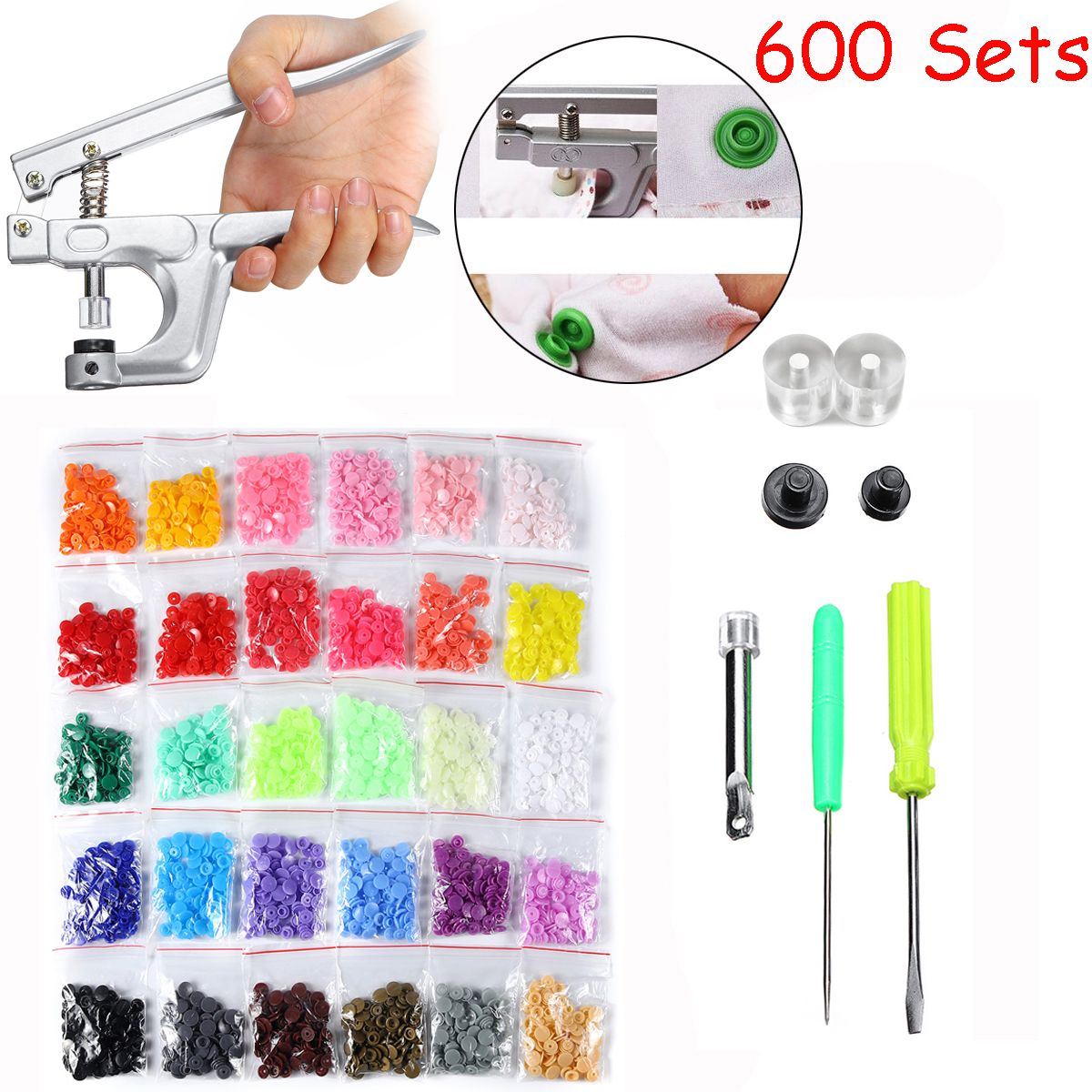 600Pcs-Fastener-Snap-Kit-T5-Snap-Buttons-Pliers-Helper-Handheld-Sewing-Tool-1382408