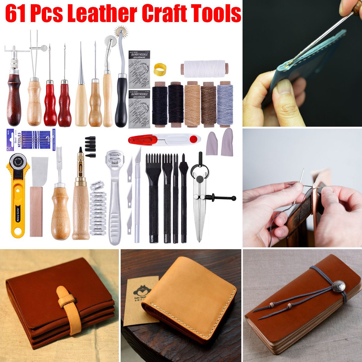 61Pcs-Leather-Craft-Tool-Kit-Hand-Sewing-Stitching-Punch-Carving-Saddle-Edger-1570180