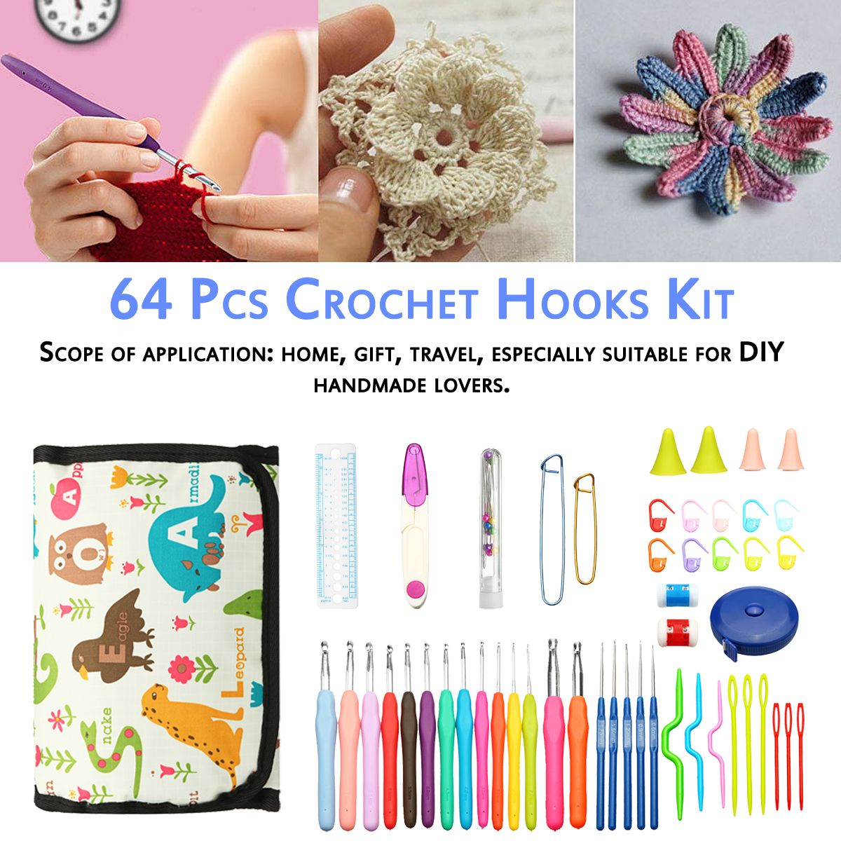 64pcs-Crochet-Hooks-Kit-Yarn-Knitting-Needles-Sewing-Tools-Grip-Set-Folding-Bag-Toos-Set-1415658