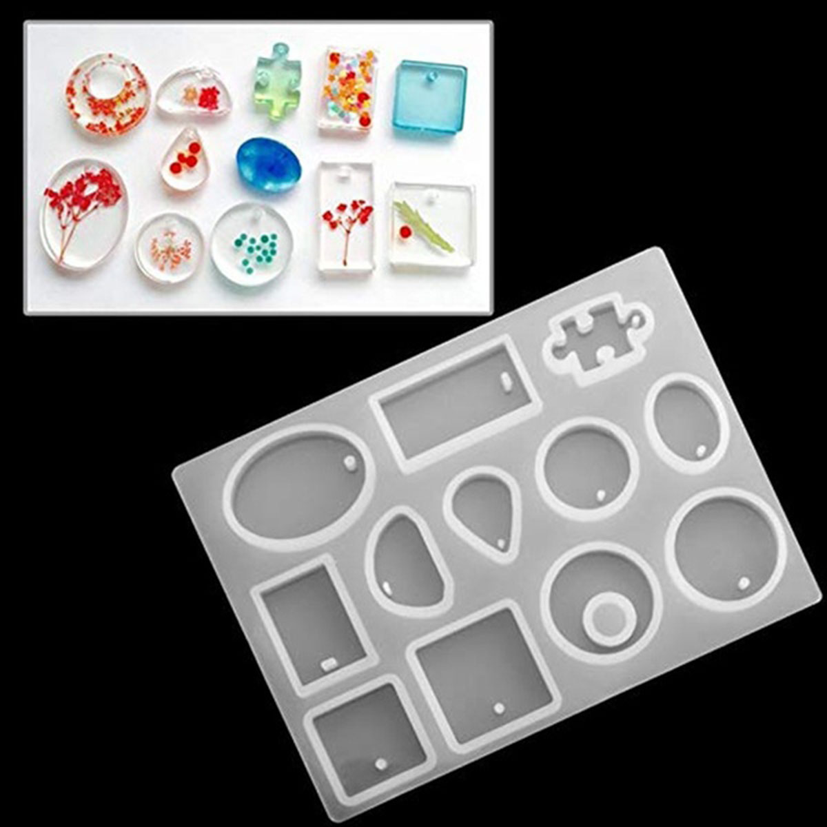 70pcsSet-DIY-Craft-Tools-Kit-Silicone-Crystal-Mold-Making-Jewelry-Pendant-Resin-Casting-1394542