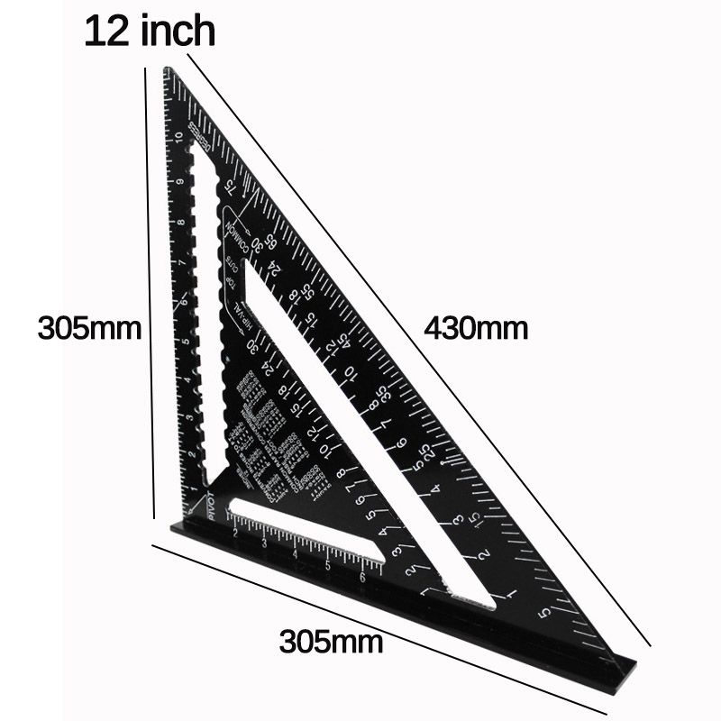 712inch-Woodworking-Triangle-Ruler-Angle-Carpentry-Measuring-Tool-Aluminium-1734938