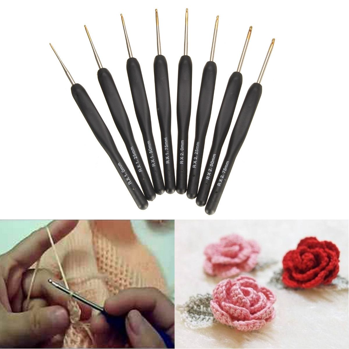 8-Bagging-Sweater-Needle-Knitting-Tools-10--125--15--175--20--225--25--275mm-Fine-Soft-Handle-Croche-1156194