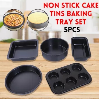 8-Cake-Tins-Mold-Non-stick-Pastry-Round-Square-Baking-Tray-Oven-Mould-Tool-Set-1713359