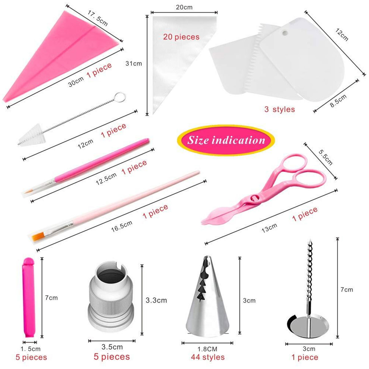 83PCS-Cake-Decorating-Tools-Set-DIY-Cake-Piping-Tips-Turntable-Rotating-Cake-1713938