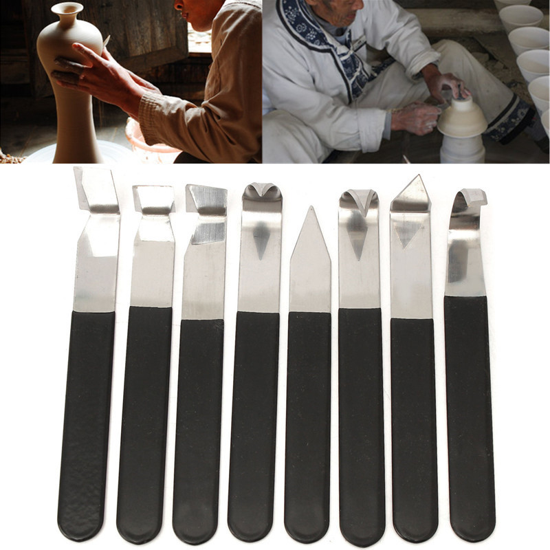 8Pcs-Stainless-Steel-Pottery-Wax-Clay-Carvers-Carving-Sculpture-Hand-Tools-1052402