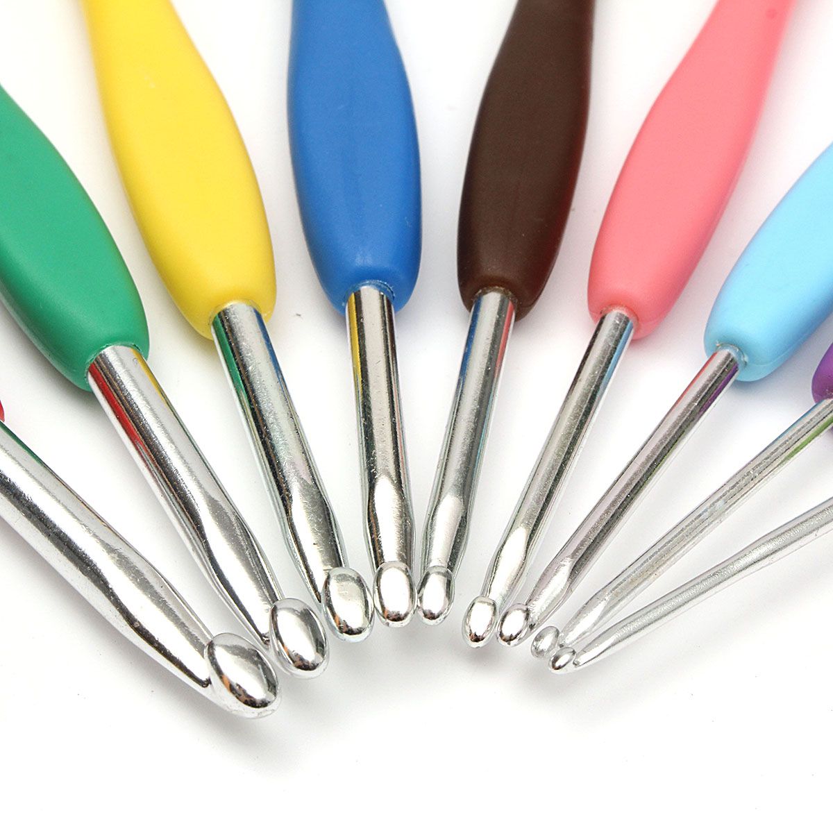 9Pcs-Multicolor-Aluminum-Crochet-Hooks-Knitting-Needles-Craft-Set-with-Plastic-Handle-1112298