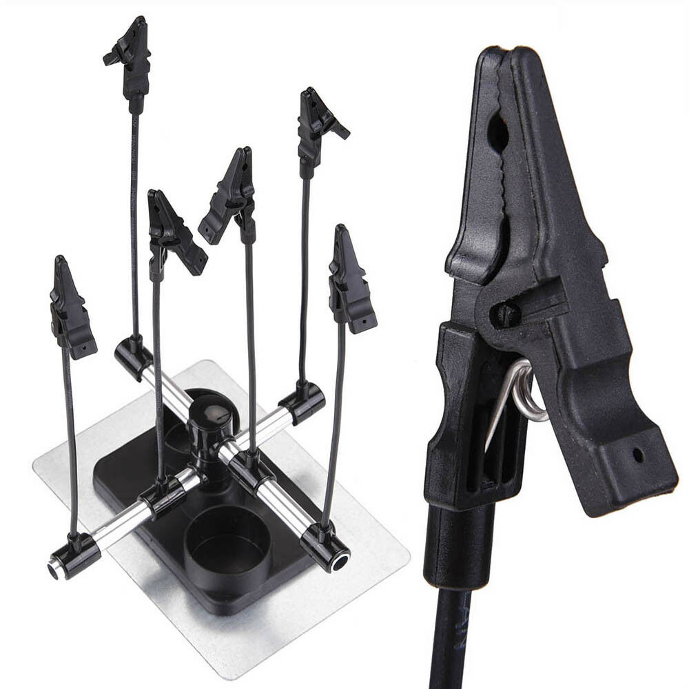 Airbrush-amp-Spray-G-un-Part-Holder-Clip-Stand-Hold-Model-Hobby-Auto-Painting-Brush-Booth-1512919