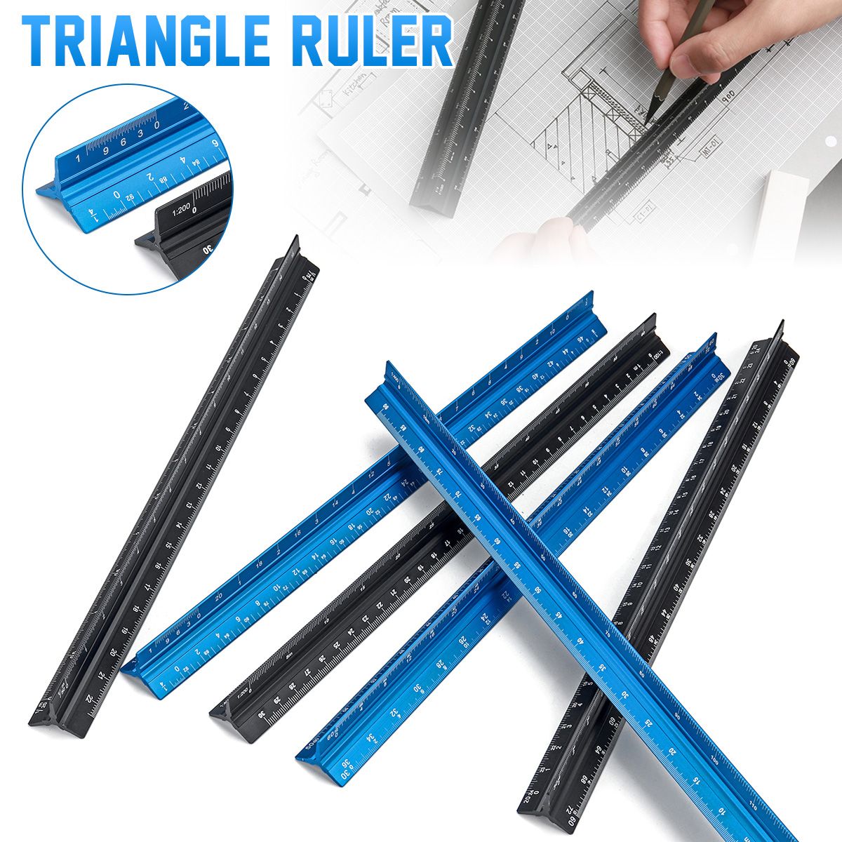 Angle-Square-Triangle-Ruler-Roofing-Carpenter-Wood-Working-Tool-Aluminum-Alloy-1737031