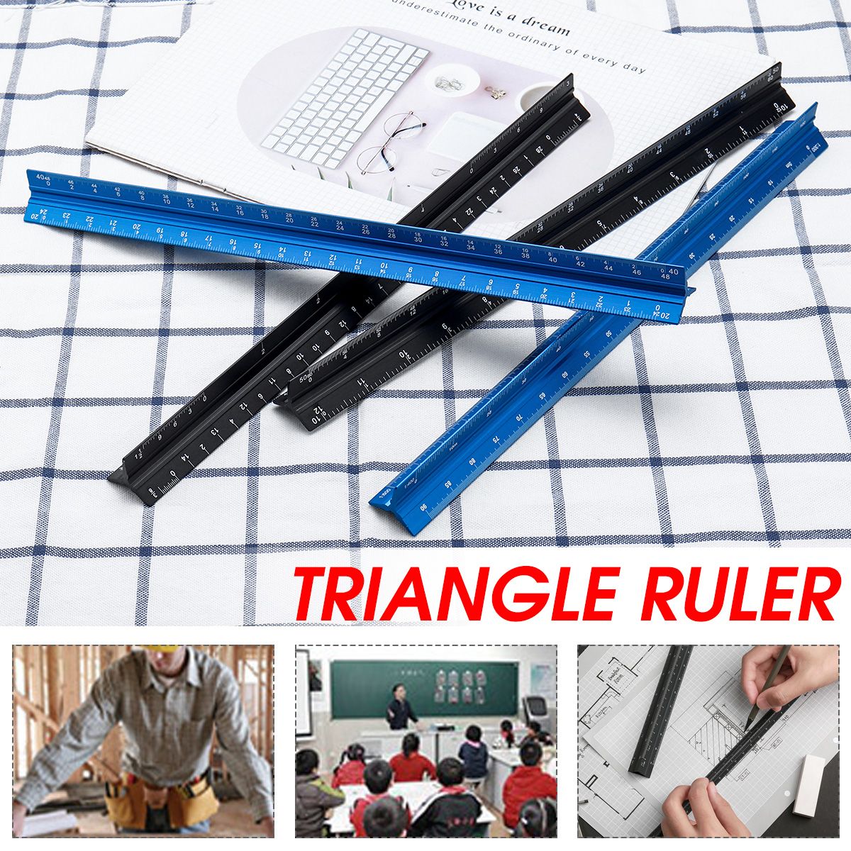 Angle-Square-Triangle-Ruler-Roofing-Carpenter-Wood-Working-Tool-Aluminum-Alloy-1737031