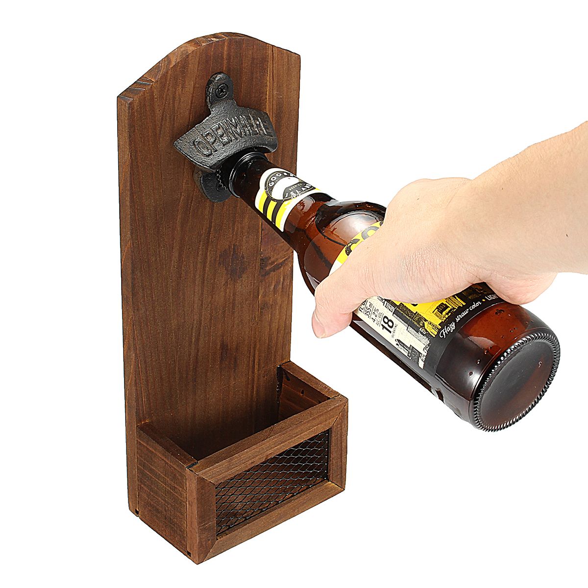 Beer-Bottle-Opener-Drink-Cap-Catcher-Wooden-Iron-Wall-Mounted-Rustic-Bar-Decoration-1368375