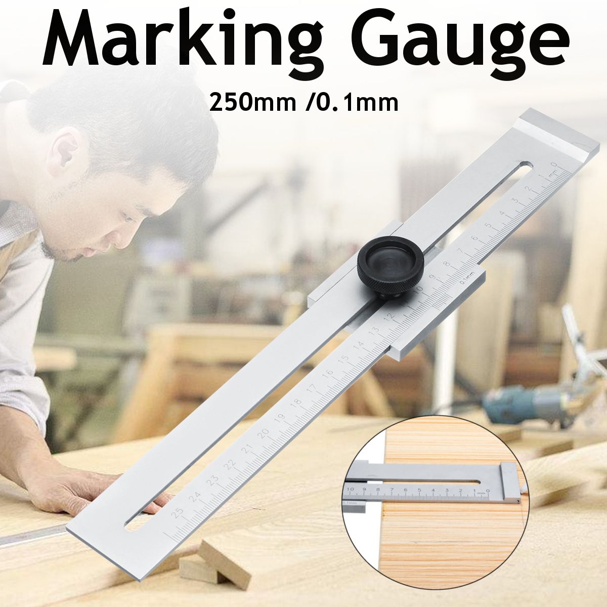 Carbon-Steel-01mm-Precision-Parallel-Ruler-Marker-Marking-Gauge-Line-Ruler-250mm-1332229