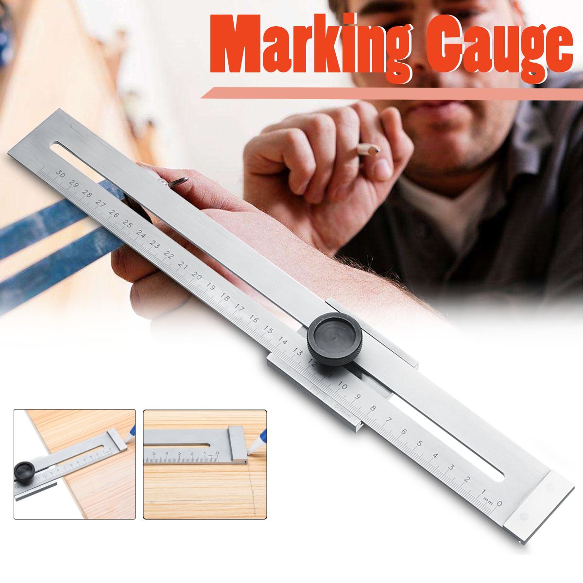 Carbon-Steel-01mm-Precision-Parallel-Ruler-Marker-Marking-Gauge-Line-Ruler-300mm-1331620