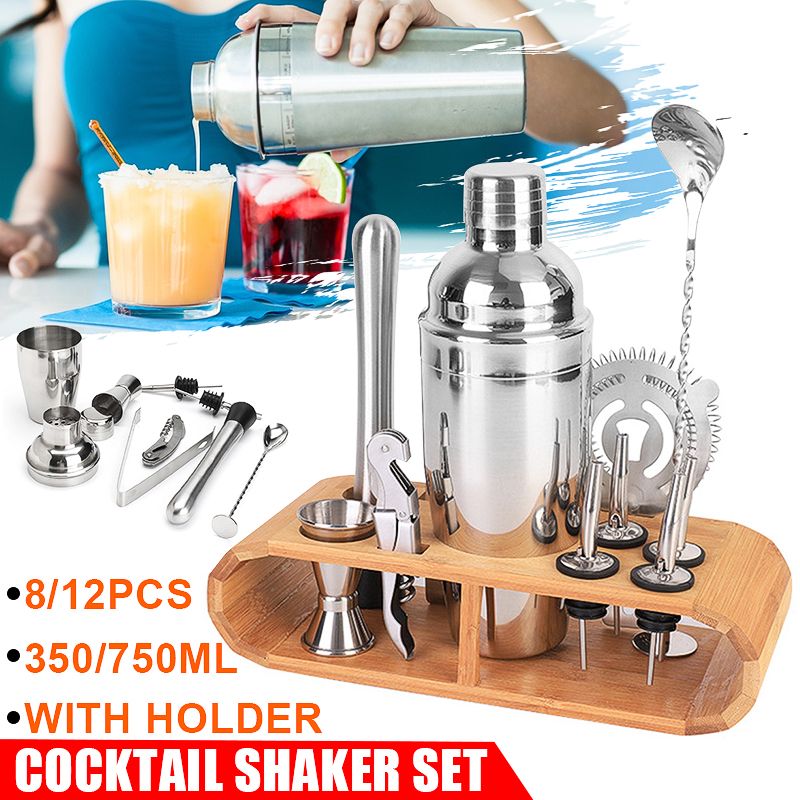 Cocktail-Shaker-Set-Mixer-Martini-Spirits-Bar-Spoon-Tongs-Jigger-Strainer-Stand-1722165