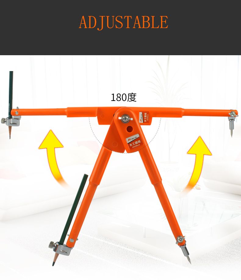 Drawing-Measure-Gauge-Distance-Compass-Woodworking-Craft-Design-Layout-Tool-90150cm-Diameter-1377116