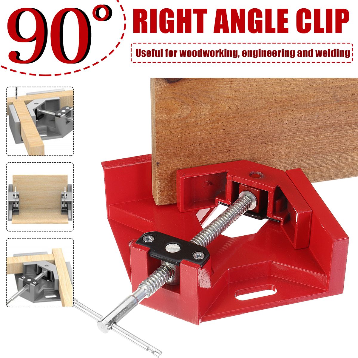 Drillpro-90-Degree-Corner-Right-Angle-Clamp-T-Handle-Vice-Grip-Woodworking-Quick-Fixture-Aluminum-Al-1722539