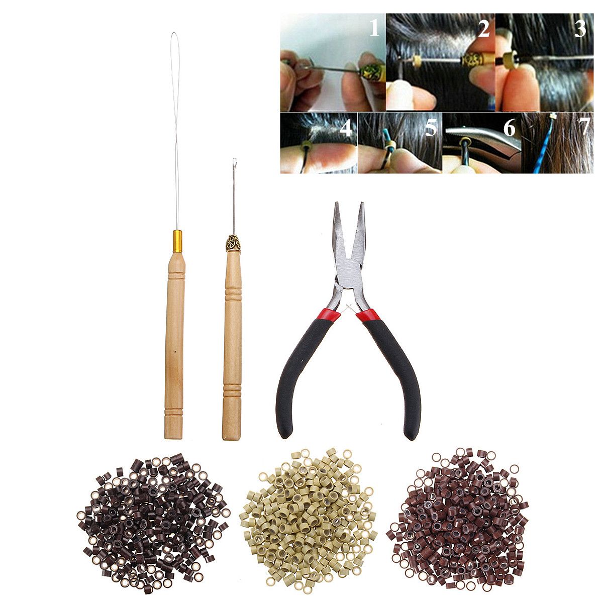 Hair-Extension-Pliers-Hook-Tool-For-Micro-Rings-Loop-With-500Pcs-Silicone-Beads-1396067