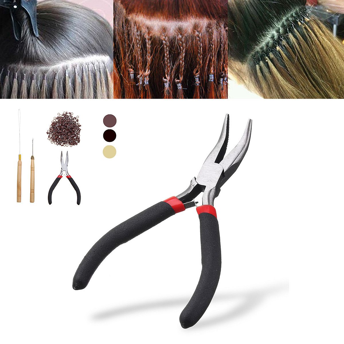 Hair-Extension-Pliers-Hook-Tool-For-Micro-Rings-Loop-With-500Pcs-Silicone-Beads-1396067