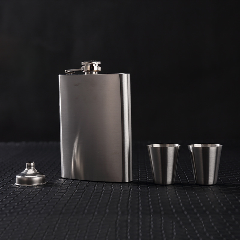 Hip-Flask-Shot-Glasses-Gift-Set-Stainless-Steel-For-Jim-Beam-Jack-Daniels-Funnel-Tool-1711489