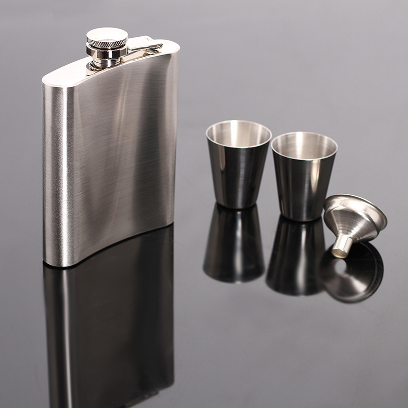 Hip-Flask-Shot-Glasses-Gift-Set-Stainless-Steel-For-Jim-Beam-Jack-Daniels-Funnel-Tool-1711489