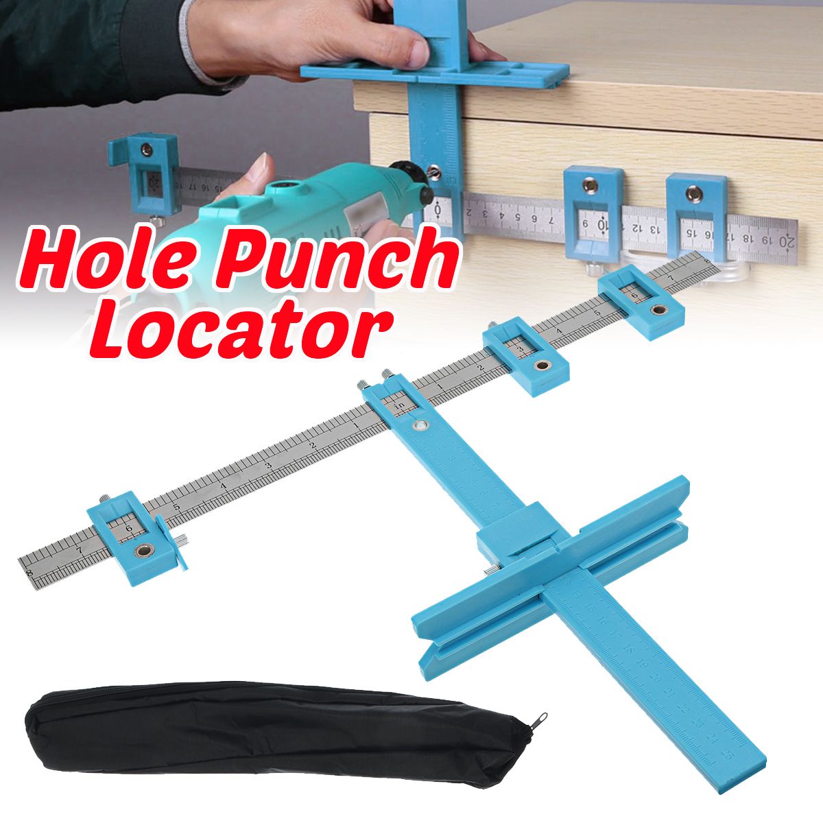 Hole-Punch-Locator-Jig-Tool-Drill-Guide-Drawer-Cabinet-Hardware-Dowel-Woodworking-Ruler-1712431