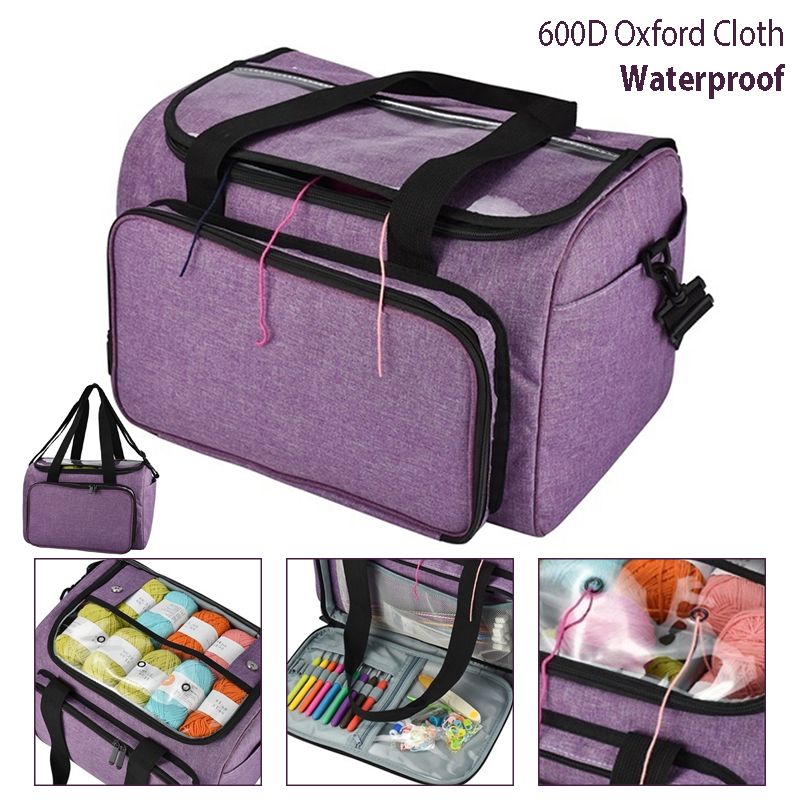 Knitting-Tote-Bag-Yarn-Storage-Bag-Purple-For-Thread-Wool-Yarn-Crochet-Hooks-Knitting-Needles-and-Ac-1619401