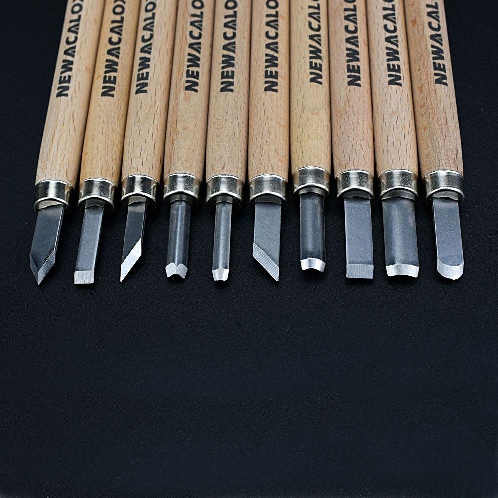 NEWACALOX-10Pcs-Woodcut-Knife-Scorper-Wood-Carving-Tools-Cutter-Graver-Engraving-Nicking-Scribing-Wo-1712745