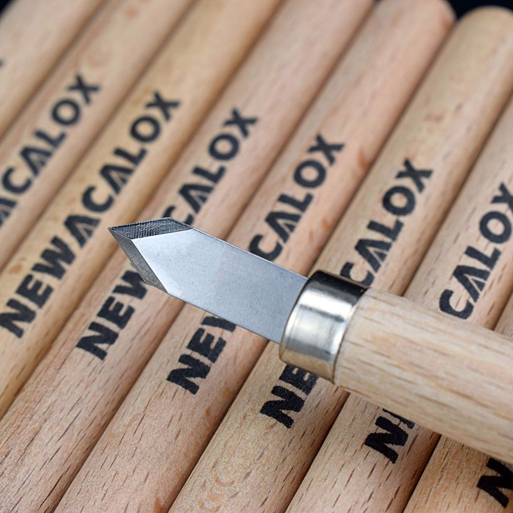 NEWACALOX-10Pcs-Woodcut-Knife-Scorper-Wood-Carving-Tools-Cutter-Graver-Engraving-Nicking-Scribing-Wo-1712745
