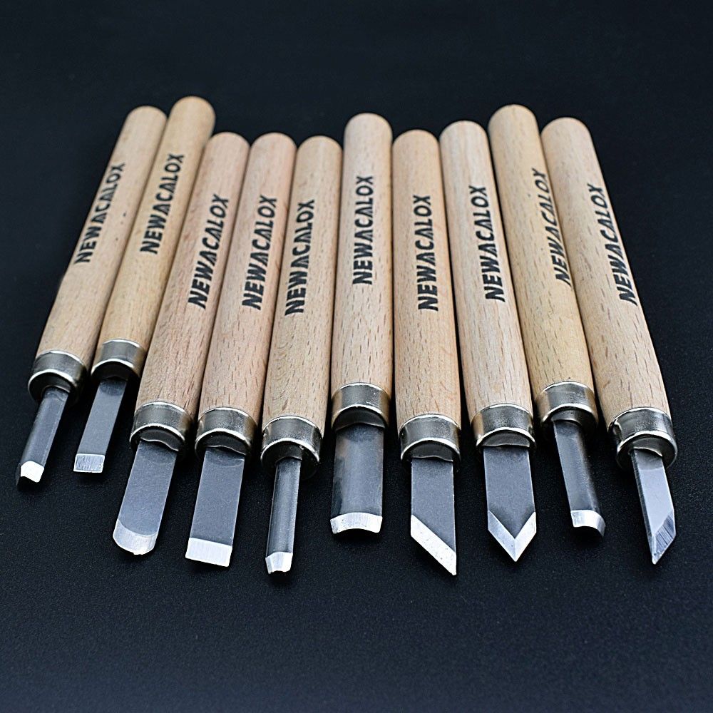 NEWACALOX-10Pcs-Woodcut-Knife-Scorper-Wood-Carving-Tools-Cutter-Graver-Engraving-Nicking-Scribing-Wo-1712745