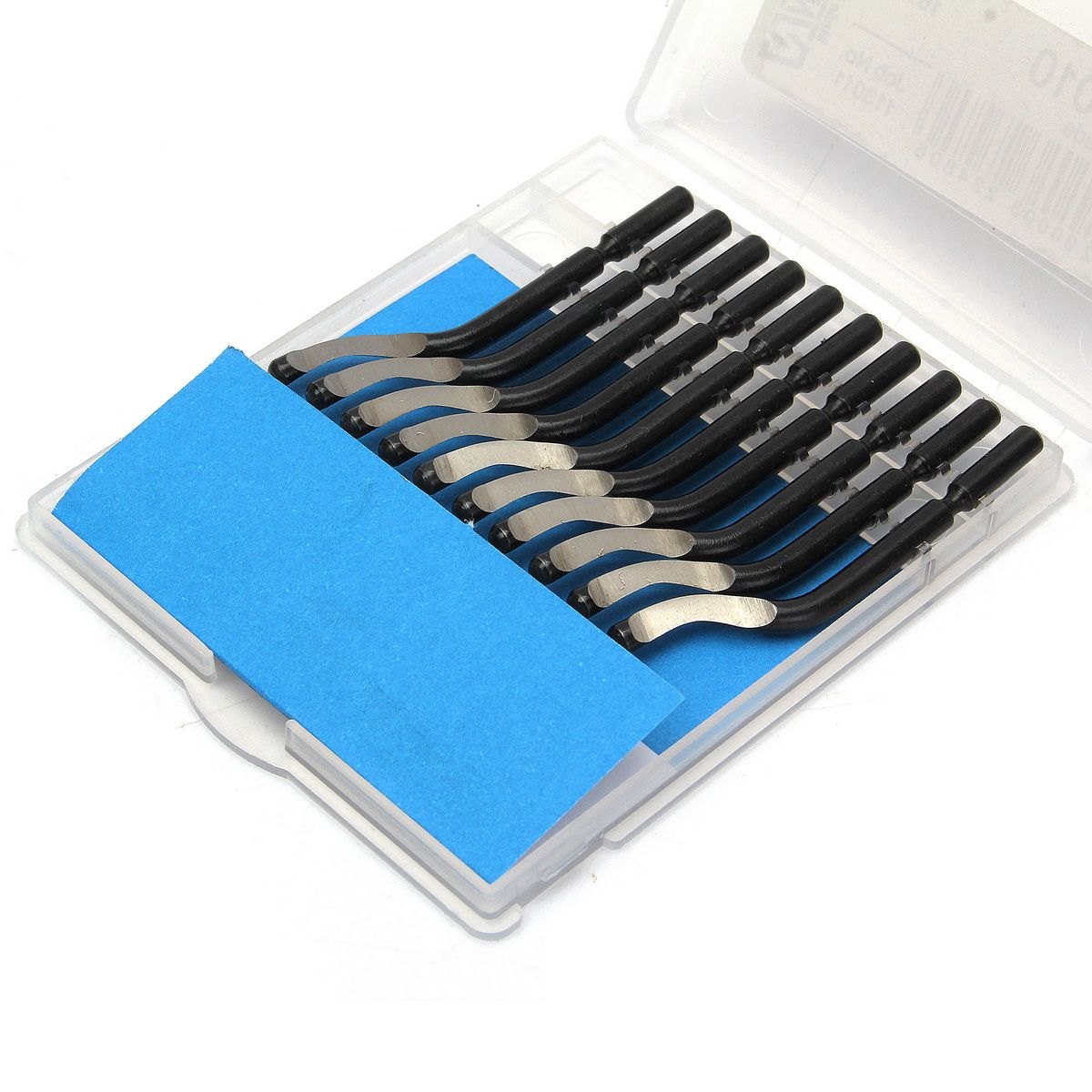 NG1001-Burr-Handle-11pcs-BS1010-S10-Blade-Set-Hand-Deburring-Tool-Wood-Metal-1120486