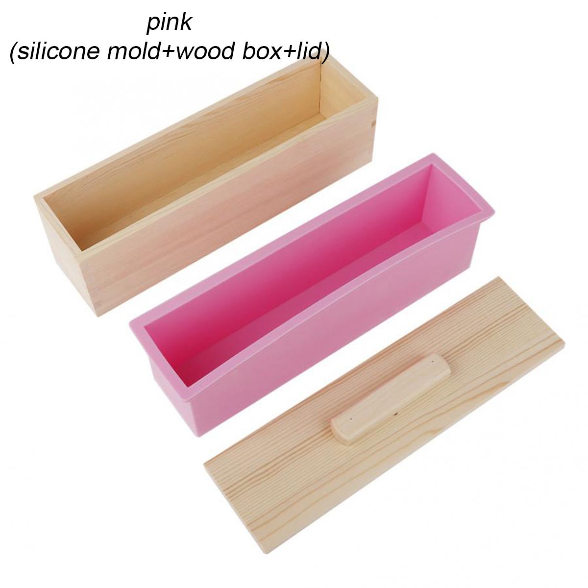 New-Wood-Loaf-Soap-Mould-with-Silicone-Mold-Cake-Making-Wooden-Box-Soap-1602226