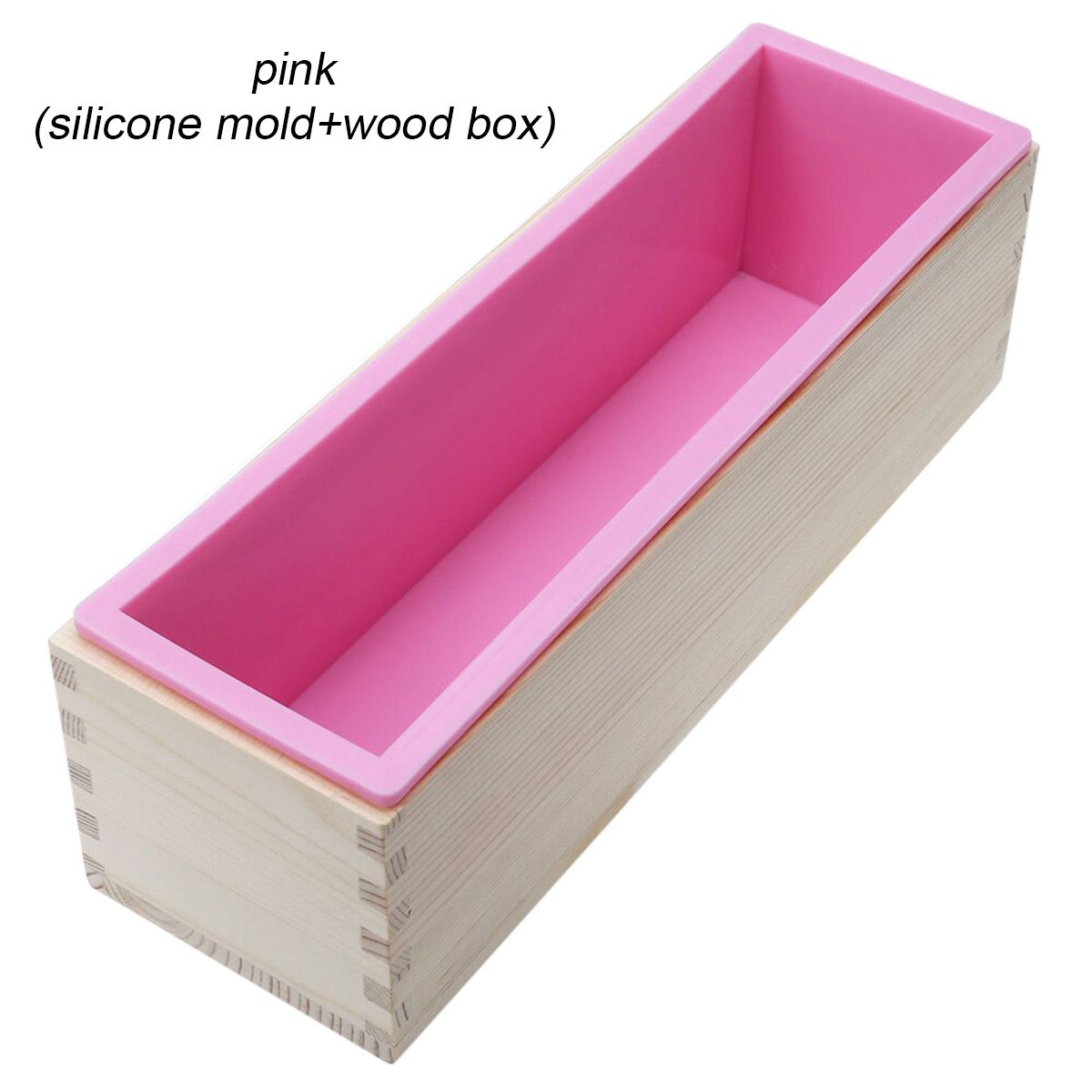 New-Wood-Loaf-Soap-Mould-with-Silicone-Mold-Cake-Making-Wooden-Box-Soap-1602226