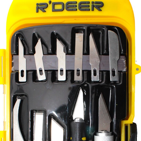 RDEER-RT-M114-14Pcs-Multifunction-Hand-Graver-Chisel-Hobby-Craft-Wood-Carving-Tool-Set-1026147