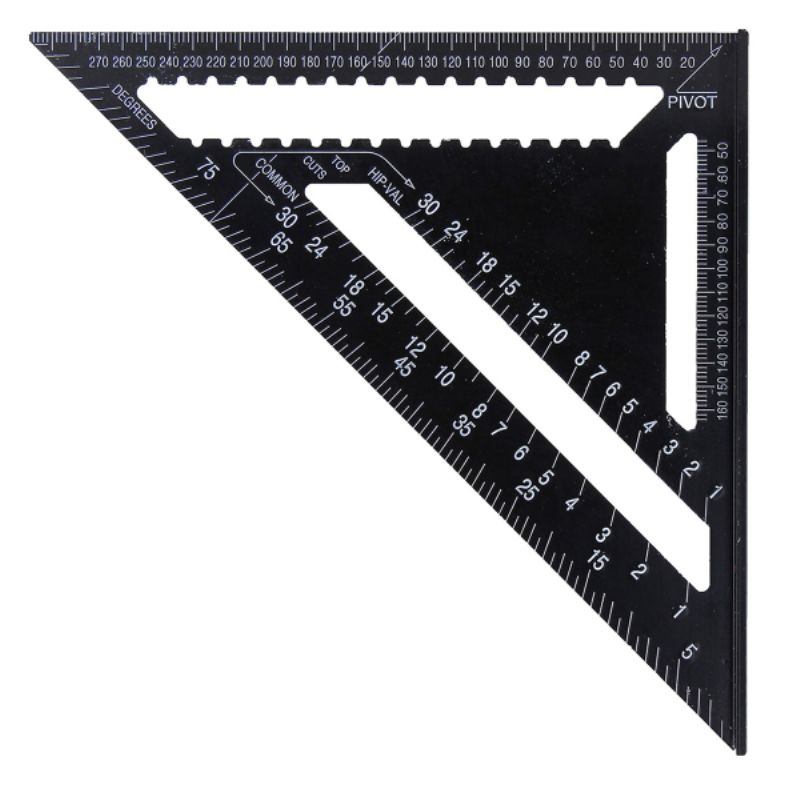 Raitool-AR01-43X30X30cm-Metric-Aluminum-Alloy-Triangle-Ruler-Black-Triangular-Ruler-1134955