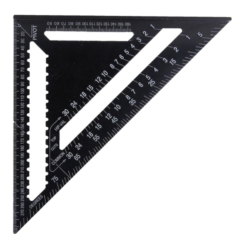 Raitool-AR01-43X30X30cm-Metric-Aluminum-Alloy-Triangle-Ruler-Black-Triangular-Ruler-1134955