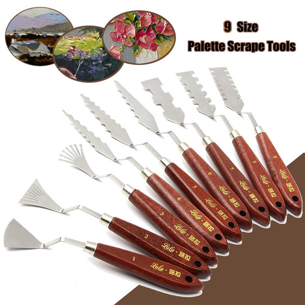 Stainless-Steel-Palette-Scrapers-Shovel-Spatula-Paint-Painting-Artist-Tool-1111787