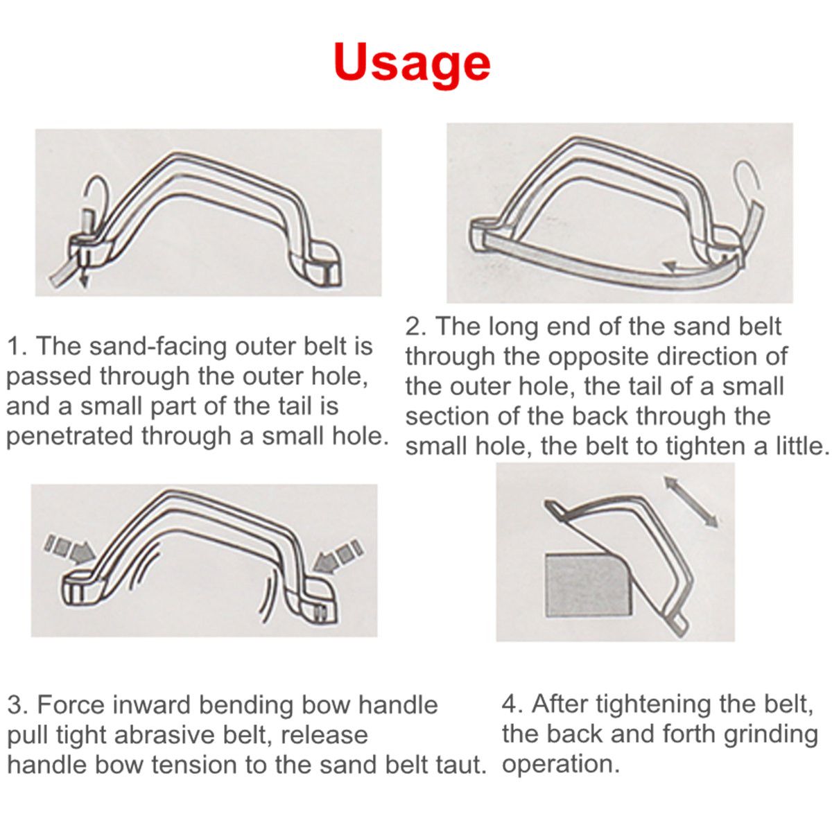 U-STAR-3Pcs-Sanding-Polish-Grinding-Tools-Bow-Handle-Modeling-Holder-6Pcs-Sandpaper-Kit-1388635