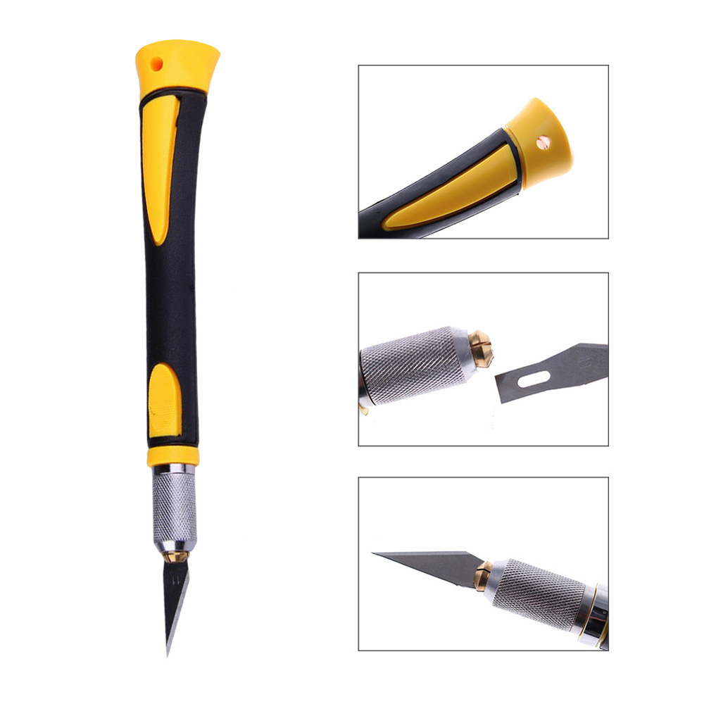 Wood-Carving-Tool-Sharp-Non-slip-Handle-Crafts-Art-Hobby-Sculpture-Cutter-Tool-with-5Pcs-Blades-1354140